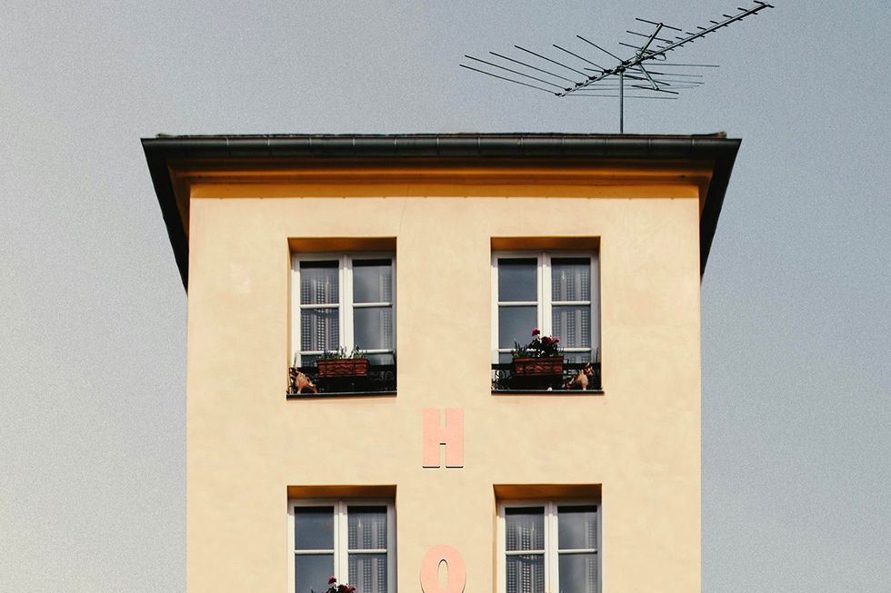 A hotel, notably with just three floors.
