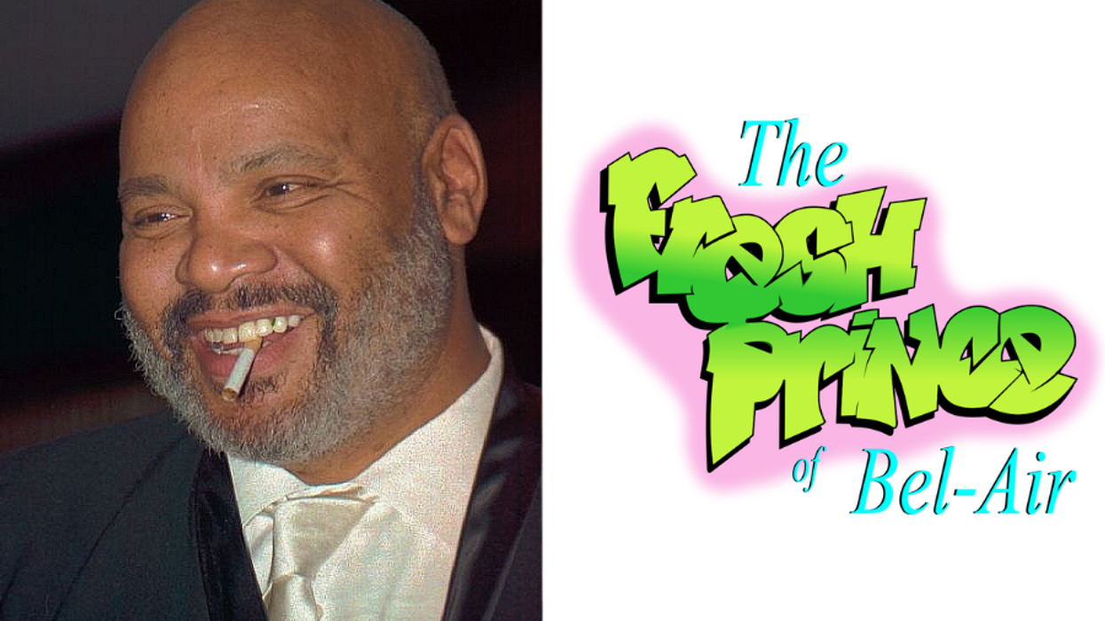 Actor James Avery; The Fresh Prince of Bel-Air logo