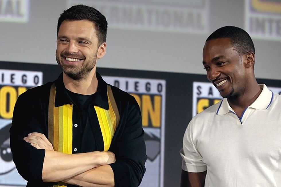 Anthony Mackie and Sebastian Stan at Comic Con