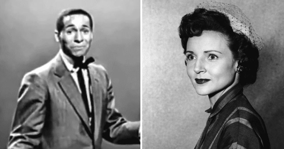 Arthur Duncan and Betty White on her show in 1955