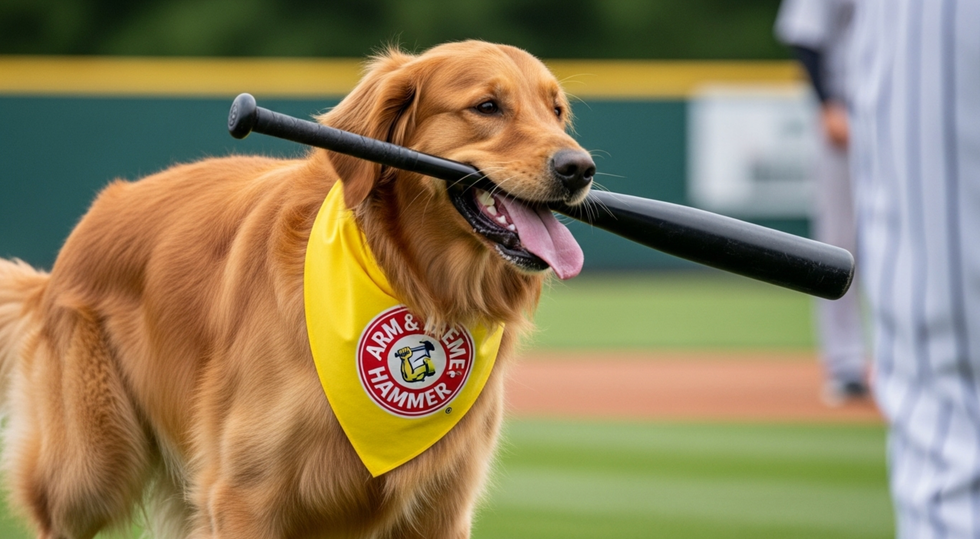 bat dog, Omaha the Bat Dog, baseball dogs, OC Riptide, cute animal stories, retriever training, minor league baseball, dog celebrities