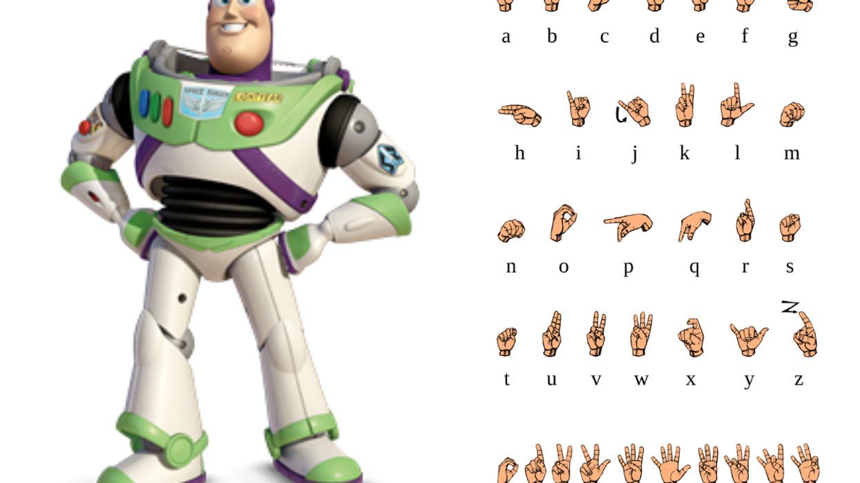 buzz lightyear, asl, sign language