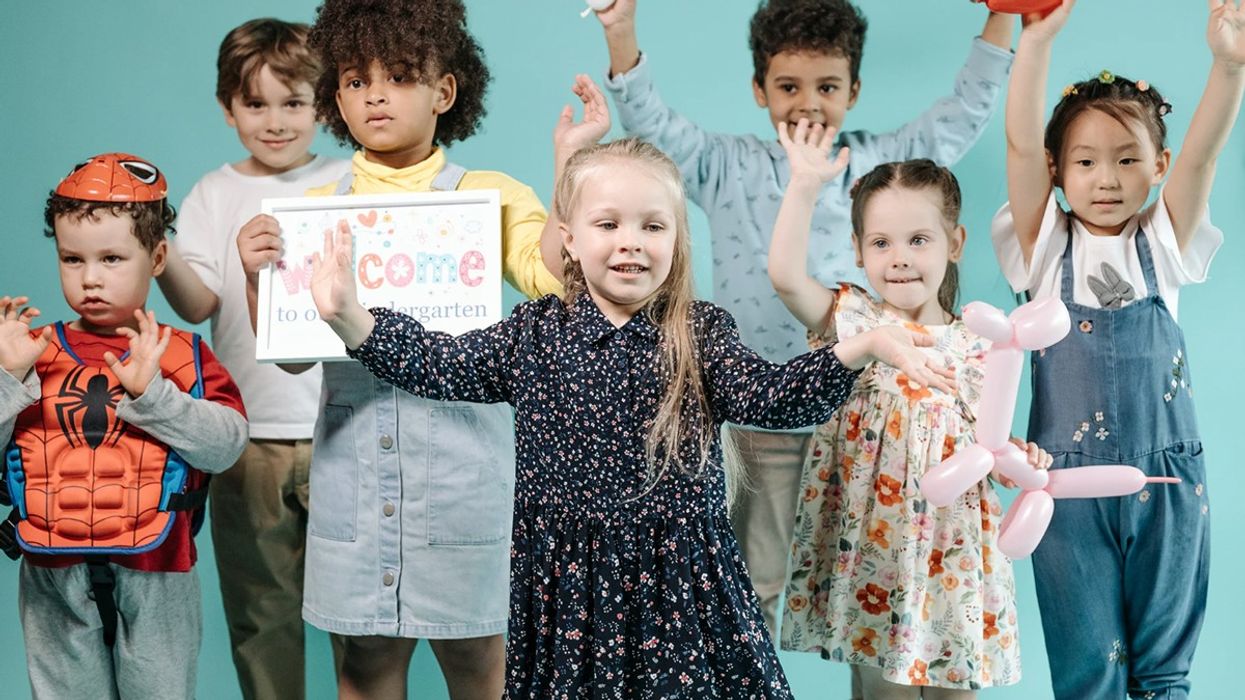 Children at a school play.