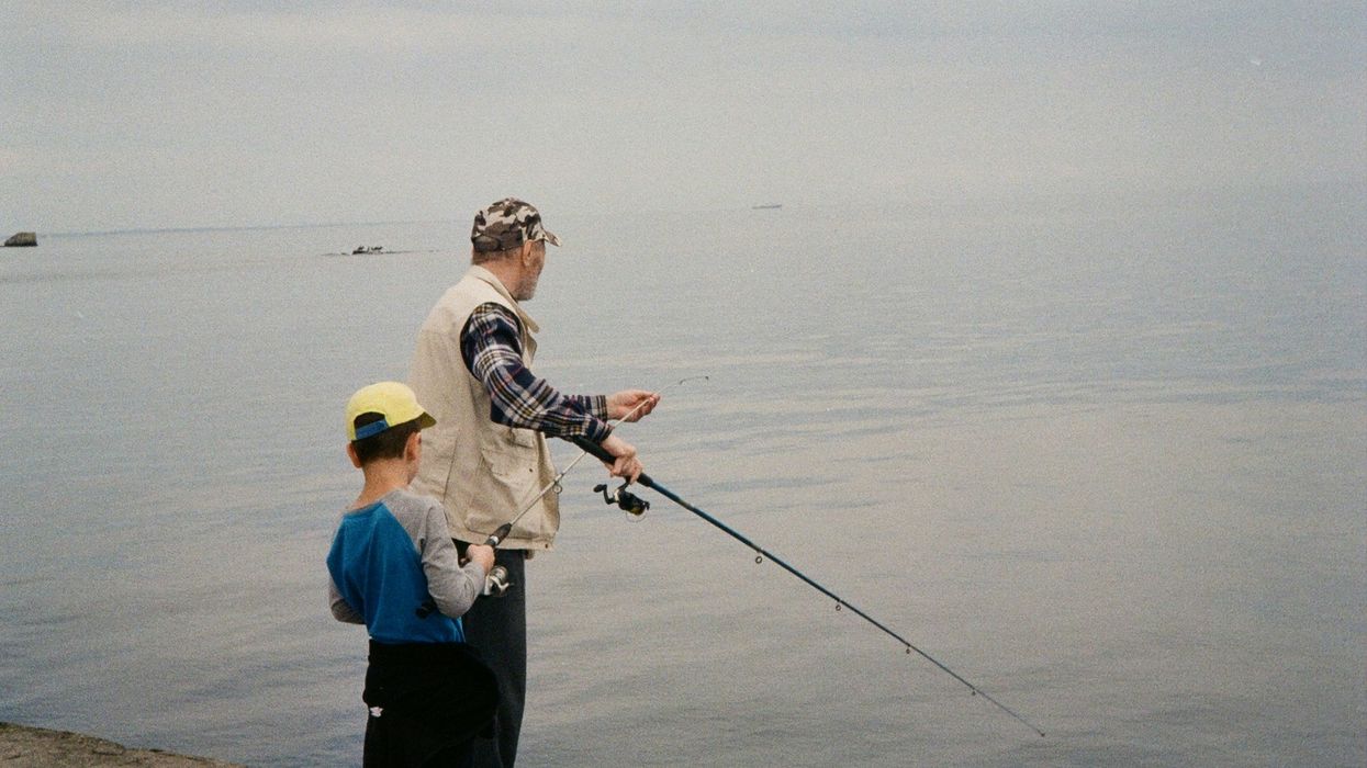 grandpa, grandson, father figure