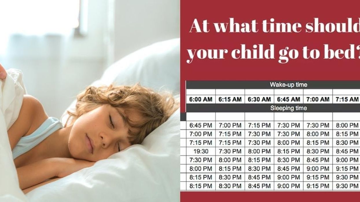 What time should your kid go to bed? This viral chart has the answer.