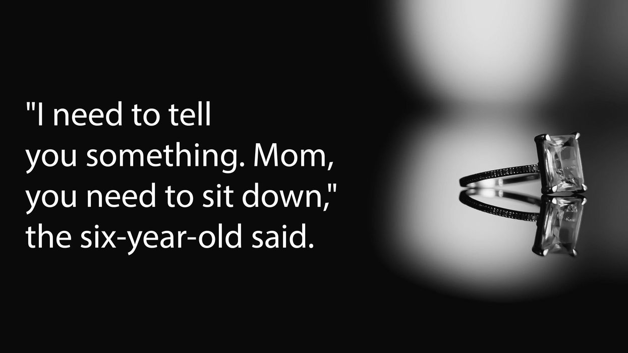 First-grade love triangle takes a shocking turn when a 6-year-old shows up with a diamond ring