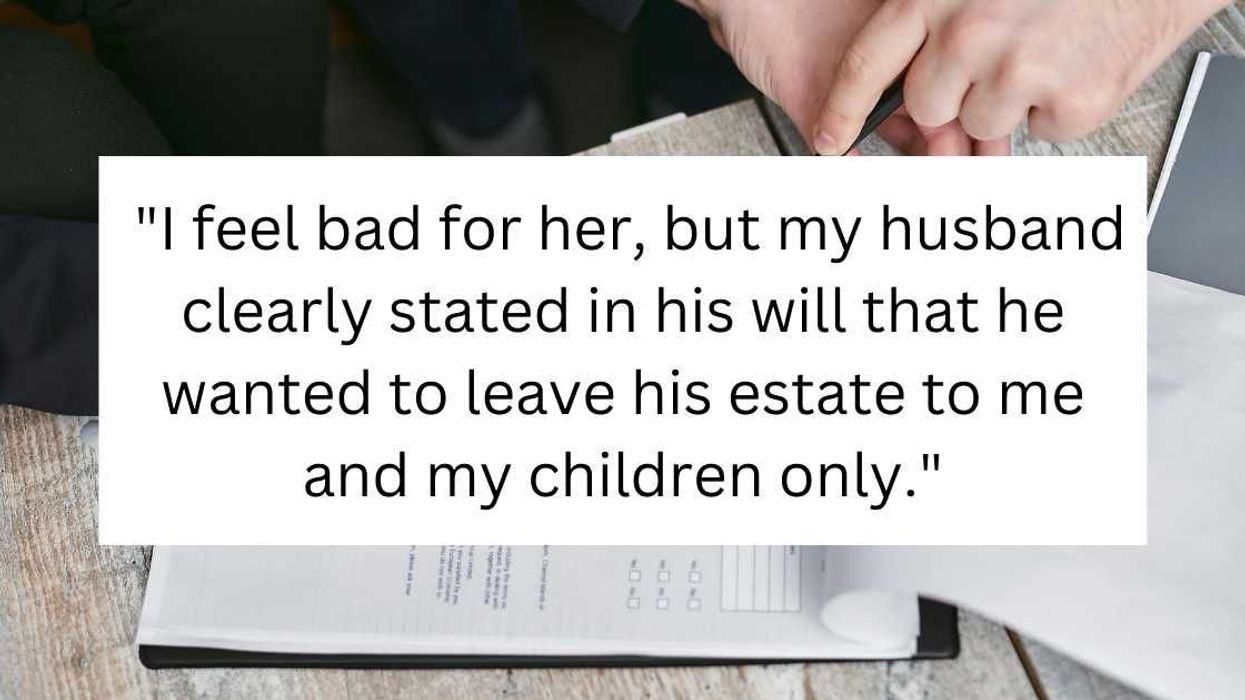 Widow keeps entire inheritance while stepdaughter faces eviction. She just got a reality check.