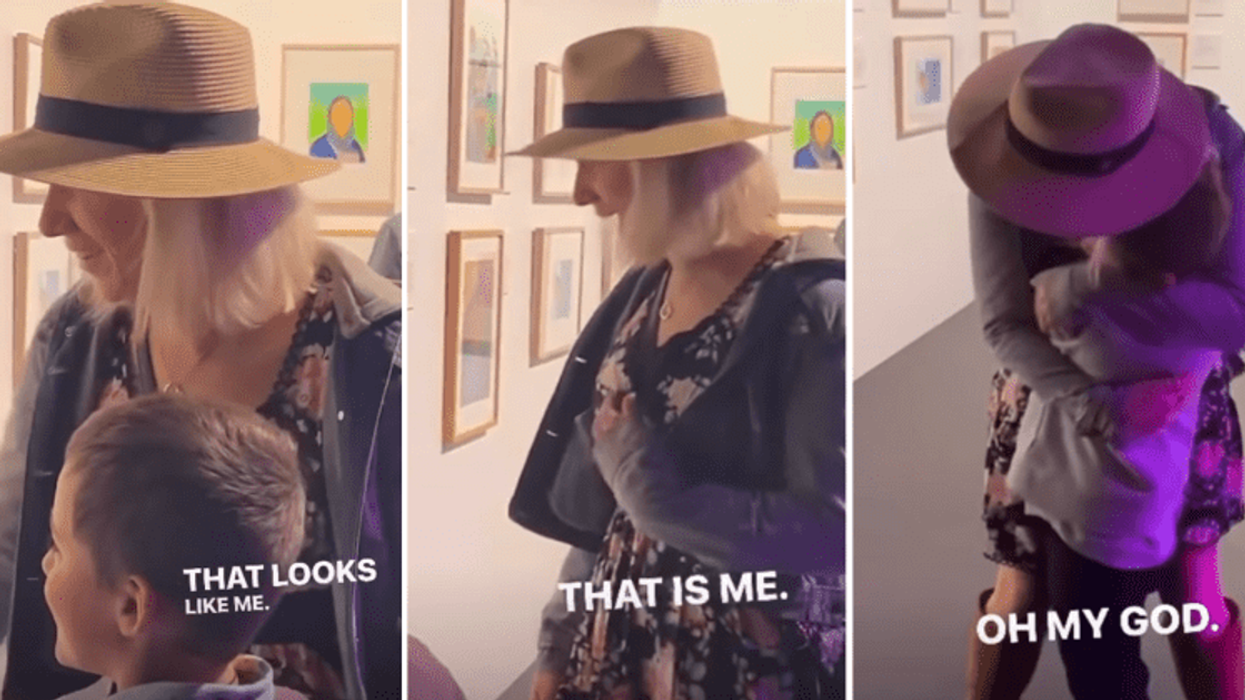 She went to support her nephew’s art competition. She never expected to end up in tears.