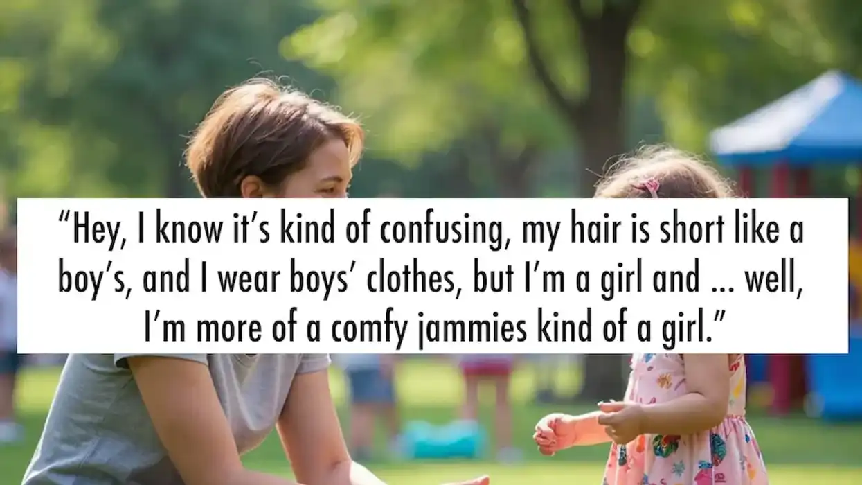 A little kid asked a lesbian if she were a boy or a girl, her response was heart-melting