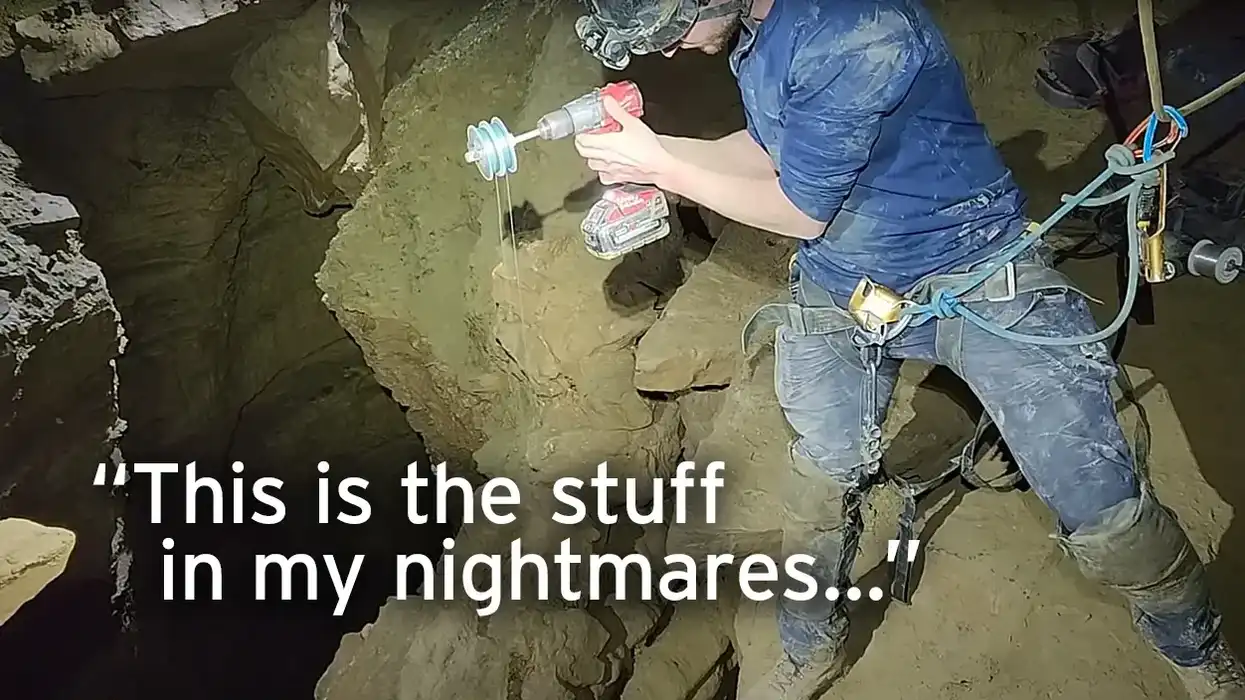 GoPro dropped into America's deepest unobstructed pit gives eerie views