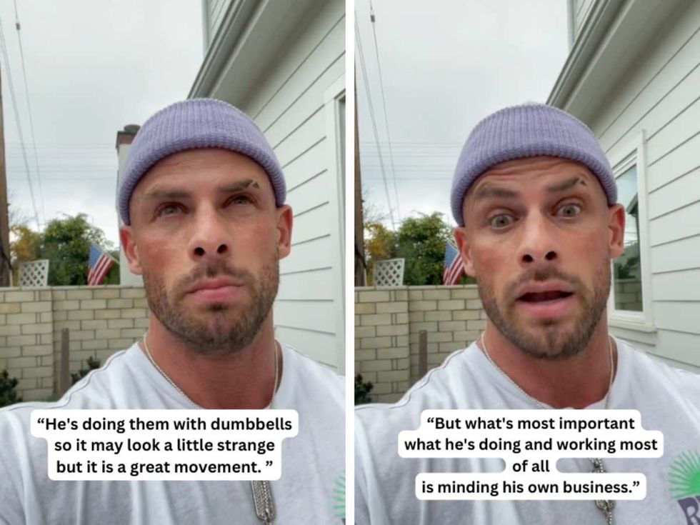 Influencer Swol reacting to a video on TikTok