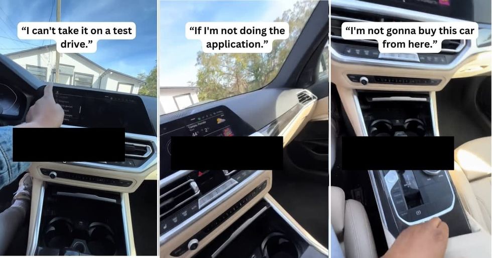 Screens from a video posted to TikTok.