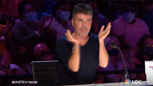 Simon Cowell GIF, standing ovation