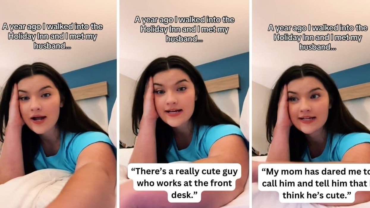 Three panels depicting a post on TikTok by Summer Pfleger.