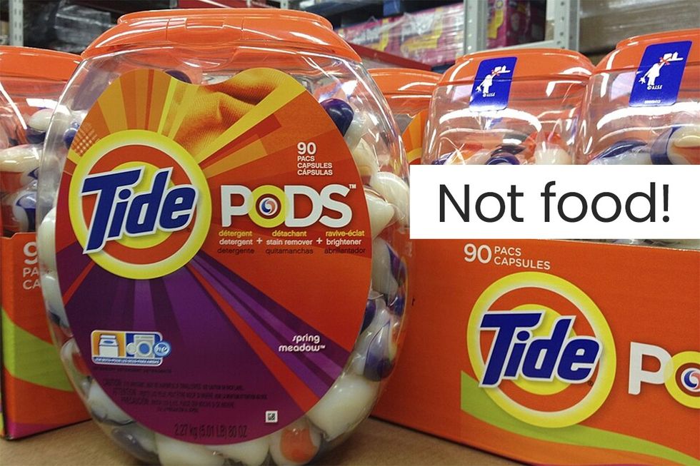 tide pods, not food, millennial nonsense