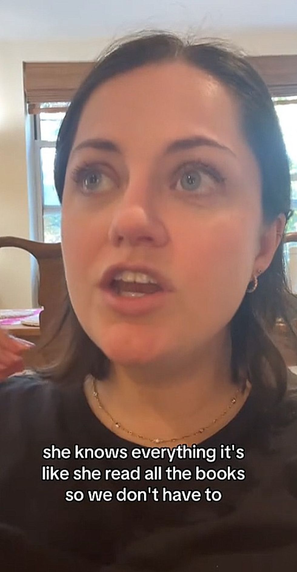 TikTok user Becca discusses parenting.