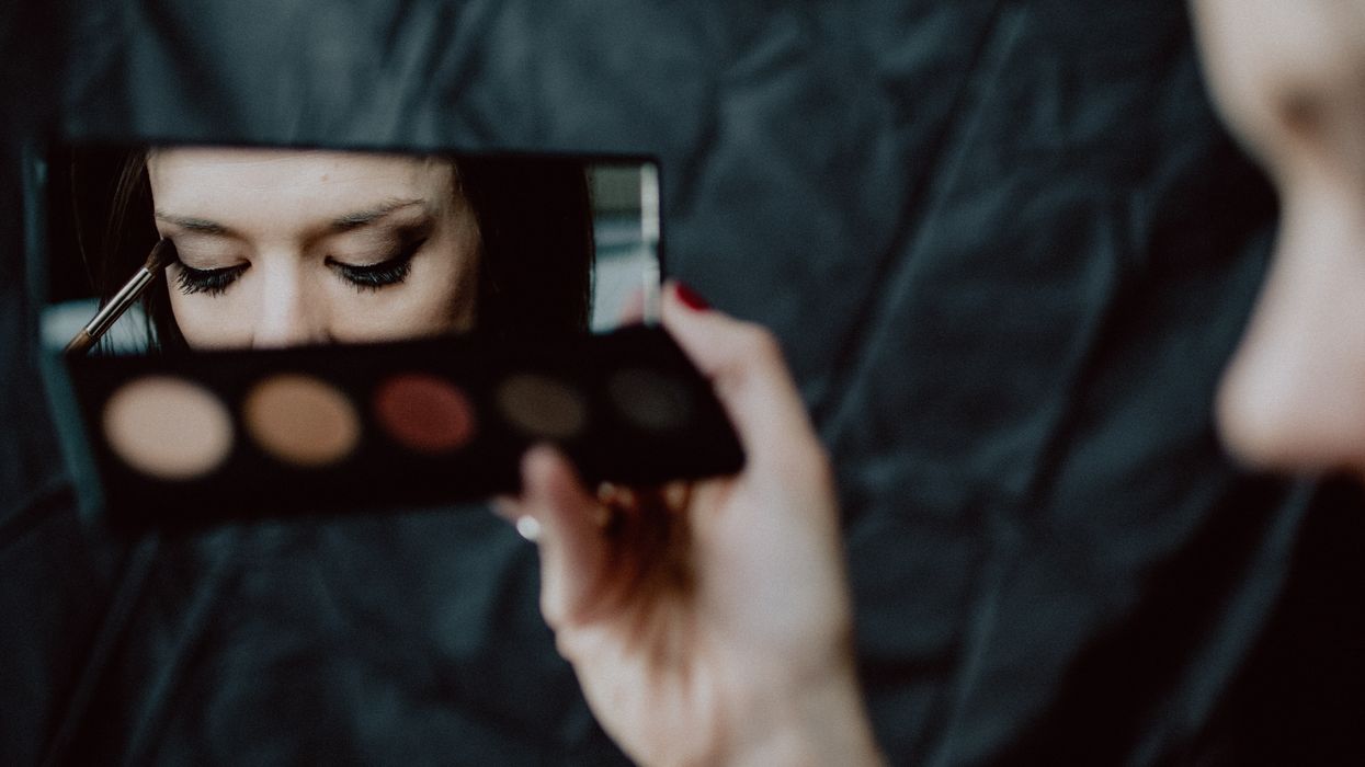 woman, mirror, self esteem, body image